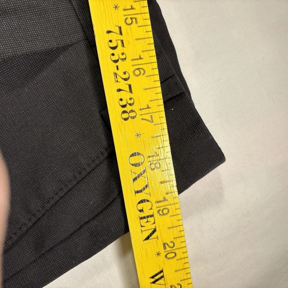 Mens Unbranded Black Dress Pants No Tags Or Size 5-Pockets Zip Belt Loops